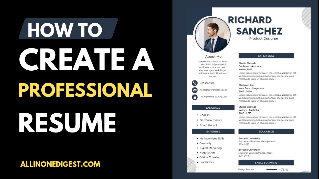 “How to Create a Professional Resume: A Quick Guide”