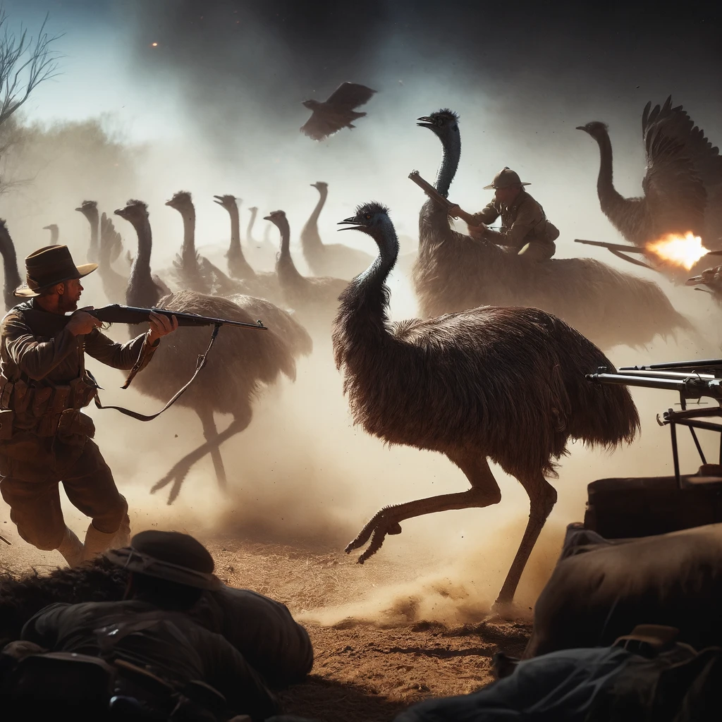 The Great Emu War in Australia